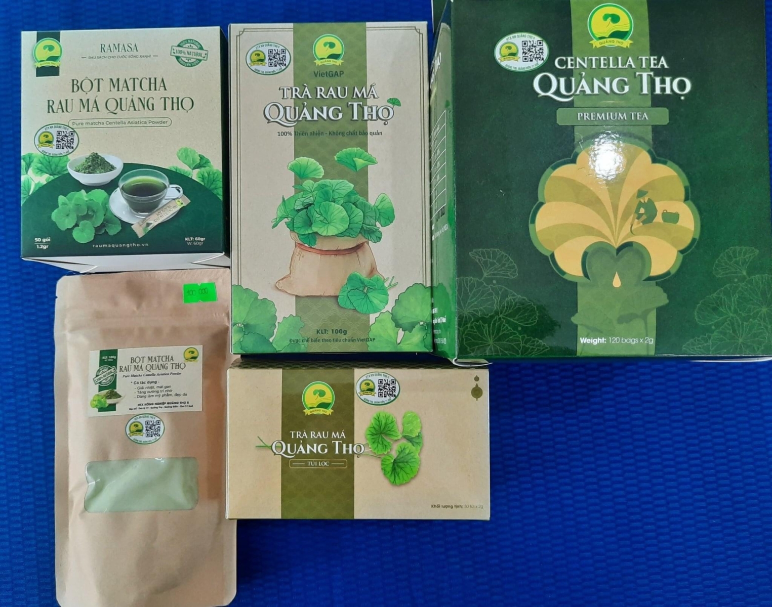 Sử dụng truy xuất nguồn gốc đối với các sản phẩm trà rau má